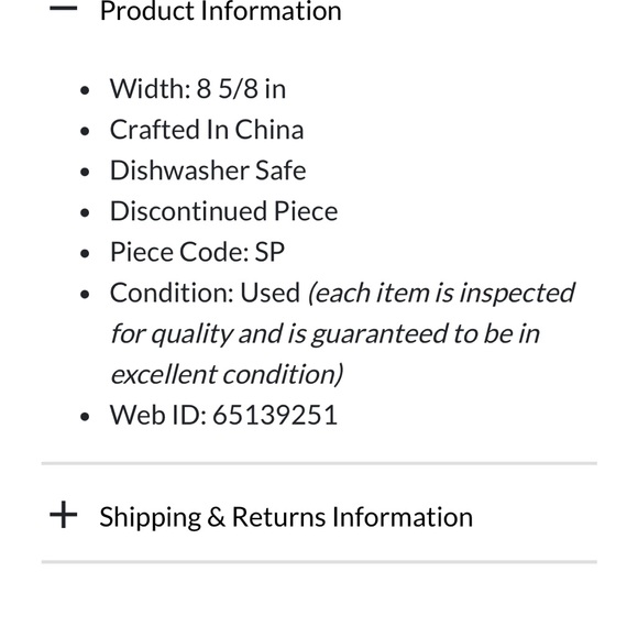 Tabletops Lifestyles salad  plate “ VINO” pattern - Picture 2 of 2